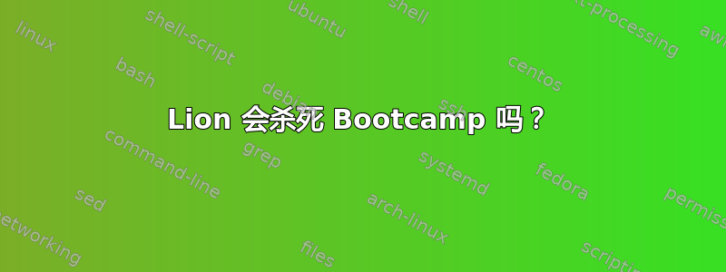 Lion 会杀死 Bootcamp 吗？