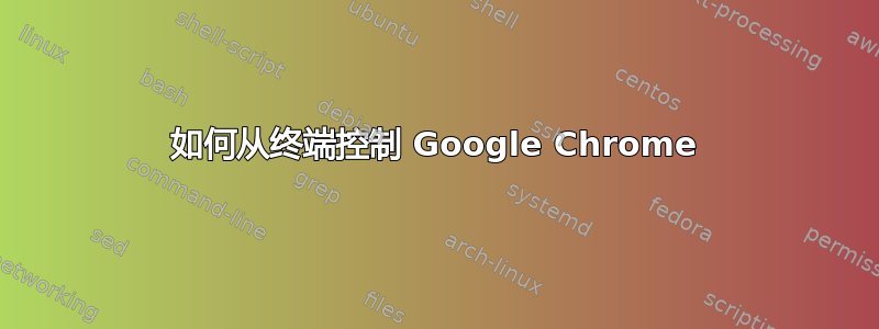 如何从终端控制 Google Chrome