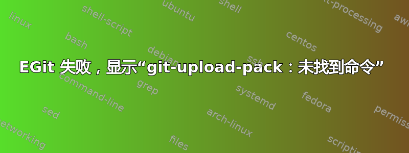 EGit 失败，显示“git-upload-pack：未找到命令”