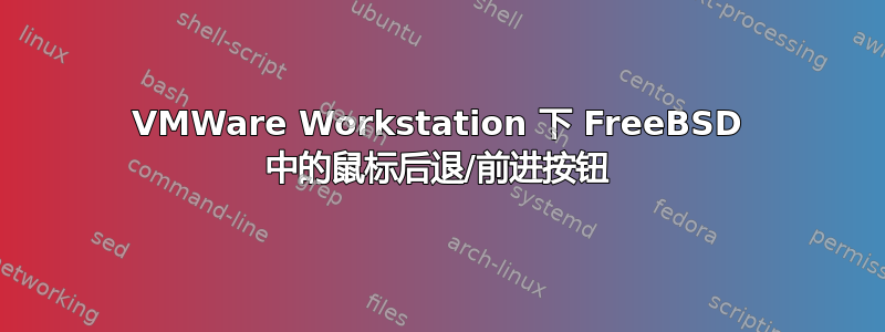 VMWare Workstation 下 FreeBSD 中的鼠标后退/前进按钮