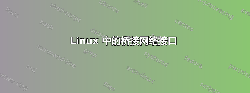 Linux 中的桥接网络接口