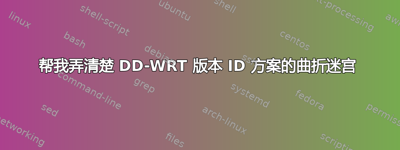 帮我弄清楚 DD-WRT 版本 ID 方案的曲折迷宫