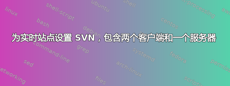 为实时站点设置 SVN，包含两个客户端和一个服务器