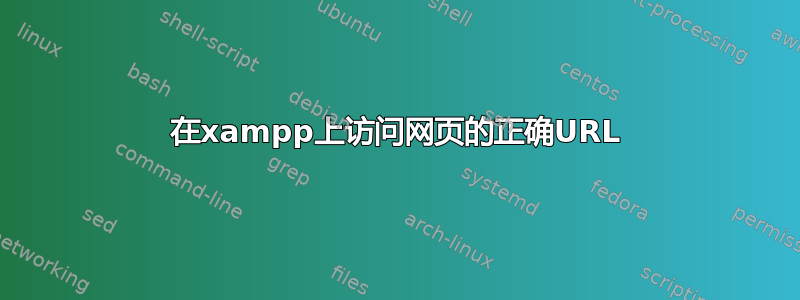 在xampp上访问网页的正确URL