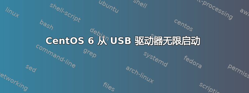 CentOS 6 从 USB 驱动器无限启动