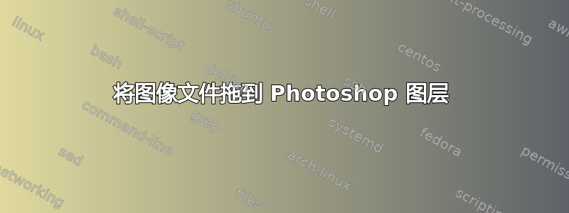 将图像文件拖到 Photoshop 图层