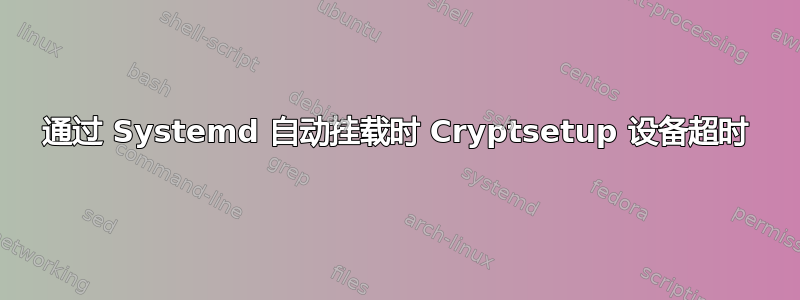 通过 Systemd 自动挂载时 Cryptsetup 设备超时