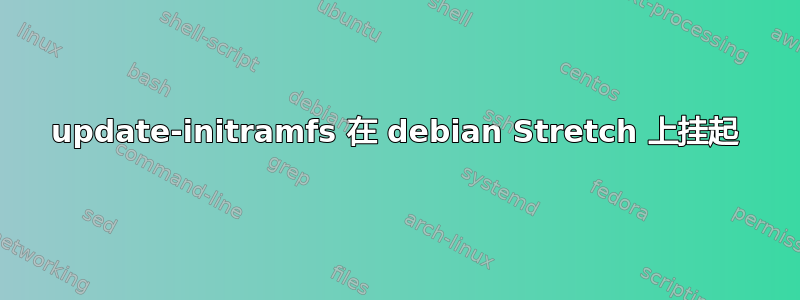 update-initramfs 在 debian Stretch 上挂起