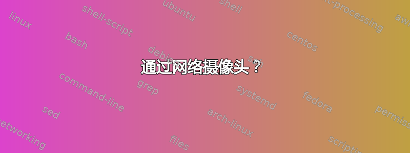 通过网络摄像头？