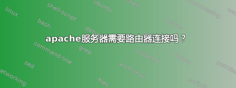 apache服务器需要路由器连接吗？