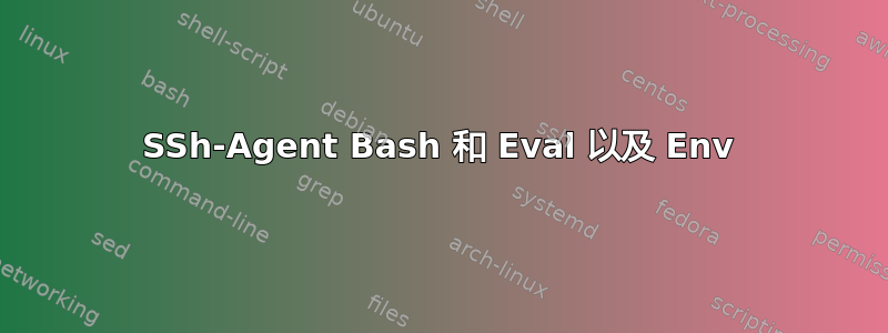 SSh-Agent Bash 和 Eval 以及 Env