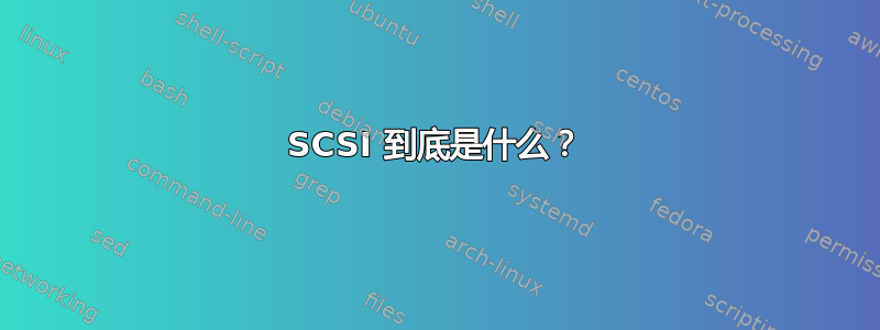 SCSI 到底是什么？