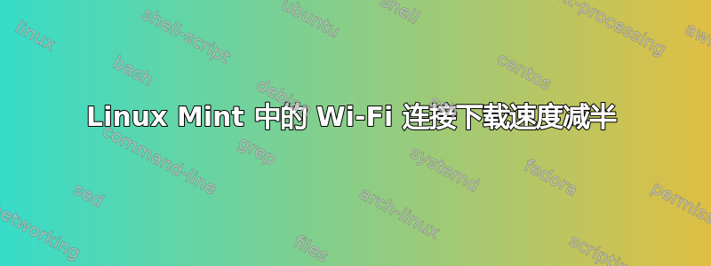 Linux Mint 中的 Wi-Fi 连接下载速度减半