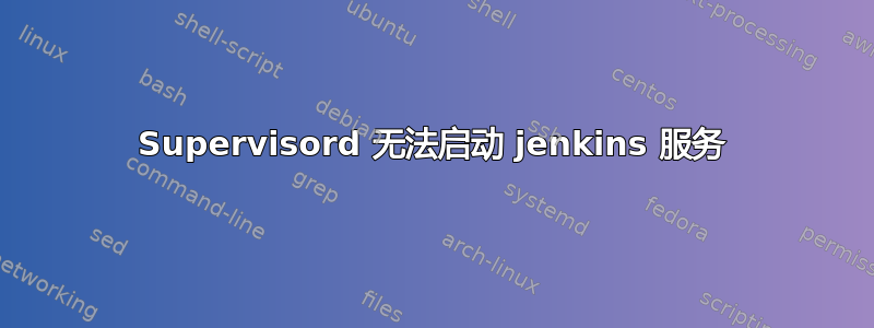 Supervisord 无法启动 jenkins 服务