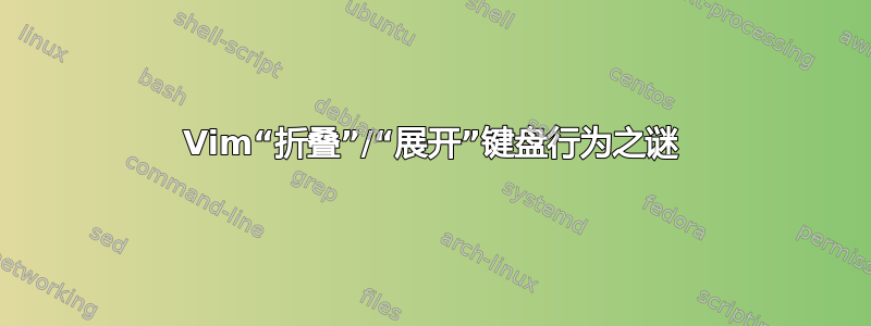 Vim“折叠”/“展开”键盘行为之谜