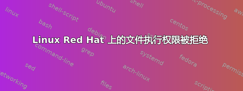 Linux Red Hat 上的文件执行权限被拒绝