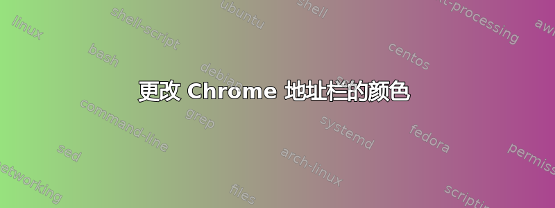 更改 Chrome 地址栏的颜色