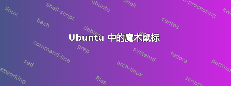 Ubuntu 中的魔术鼠标