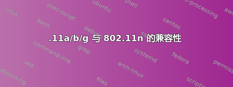 802.11a/b/g 与 802.11n 的兼容性