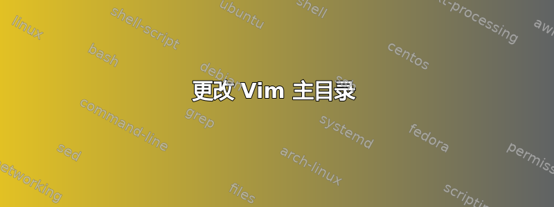 更改 Vim 主目录