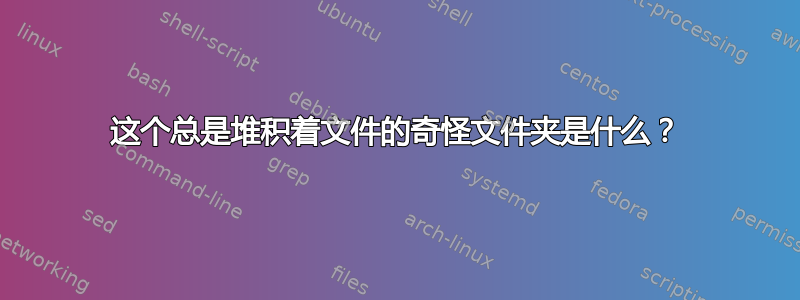 这个总是堆积着文件的奇怪文件夹是什么？