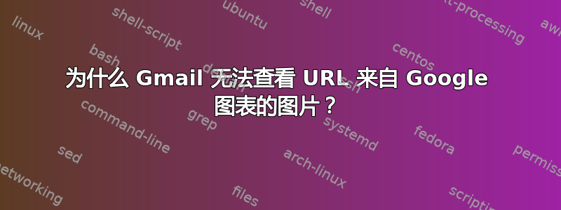 为什么 Gmail 无法查看 URL 来自 Google 图表的图片？