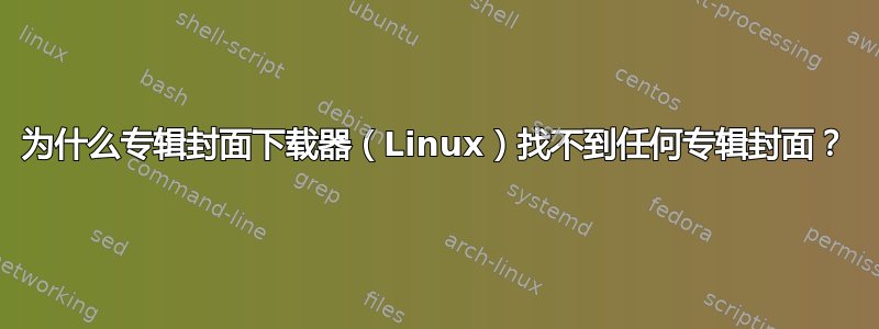 为什么专辑封面下载器（Linux）找不到任何专辑封面？