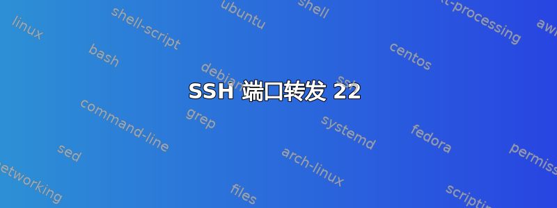 SSH 端口转发 22