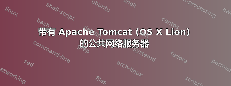 带有 Apache Tomcat (OS X Lion) 的公共网络服务器