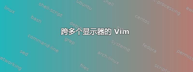 跨多个显示器的 Vim