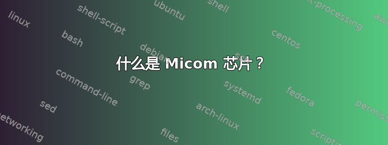 什么是 Micom 芯片？