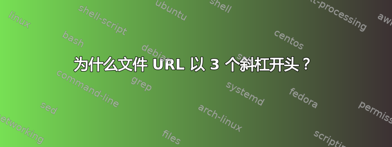 为什么文件 URL 以 3 个斜杠开头？