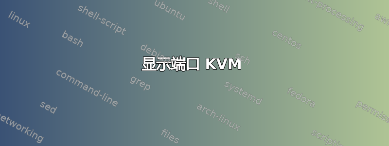 显示端口 KVM