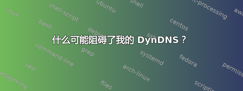 什么可能阻碍了我的 DynDNS？