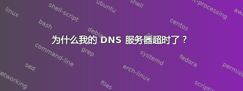 为什么我的 DNS 服务器超时了？