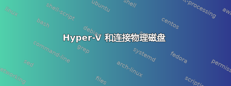 Hyper-V 和连接物理磁盘