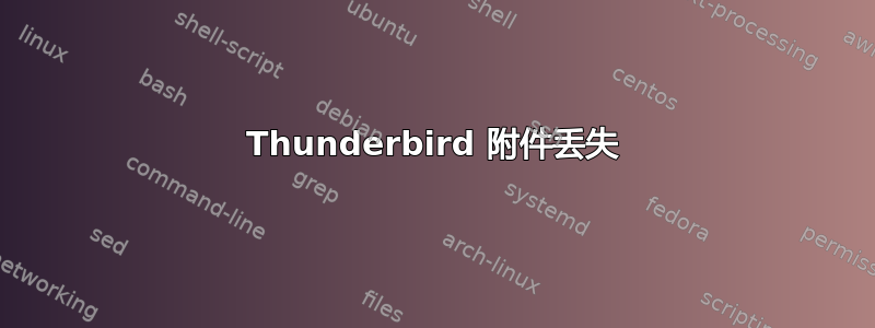 Thunderbird 附件丢失