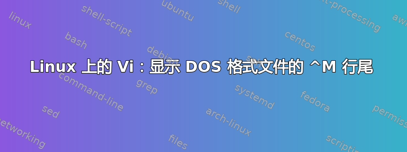 Linux 上的 Vi：显示 DOS 格式文件的 ^M 行尾