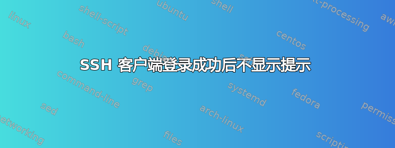 SSH 客户端登录成功后不显示提示