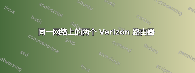 同一网络上的两个 Verizon 路由器