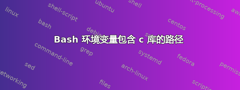 Bash 环境变量包含 c 库的路径