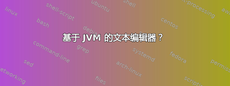 基于 JVM 的文本编辑器？