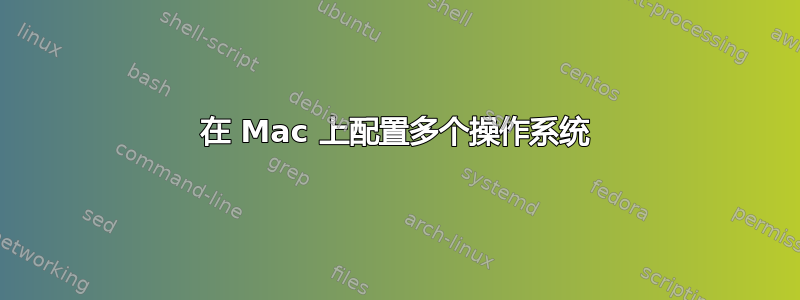 在 Mac 上配置多个操作系统