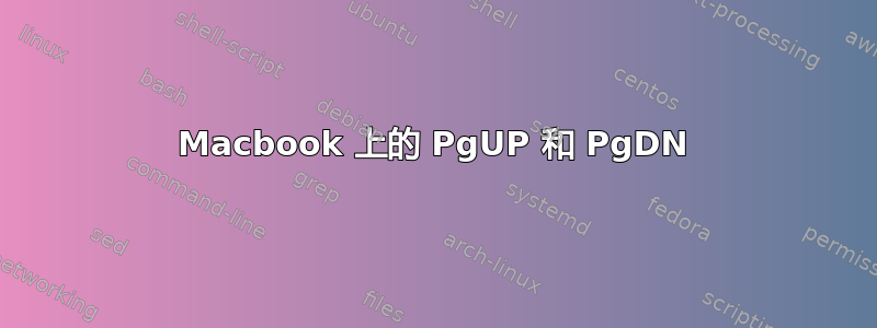 Macbook 上的 PgUP 和 PgDN