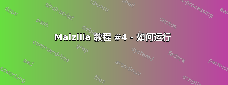 Malzilla 教程 #4 - 如何运行