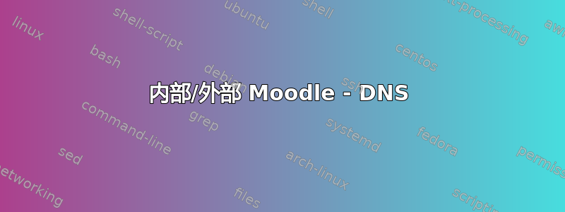 内部/外部 Moodle - DNS