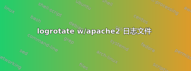 logrotate w/apache2 日志文件