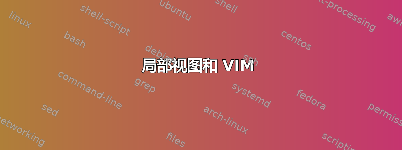 局部视图和 VIM