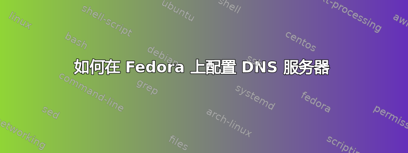 如何在 Fedora 上配置 DNS 服务器