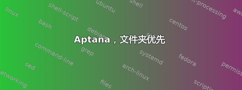 Aptana，文件夹优先